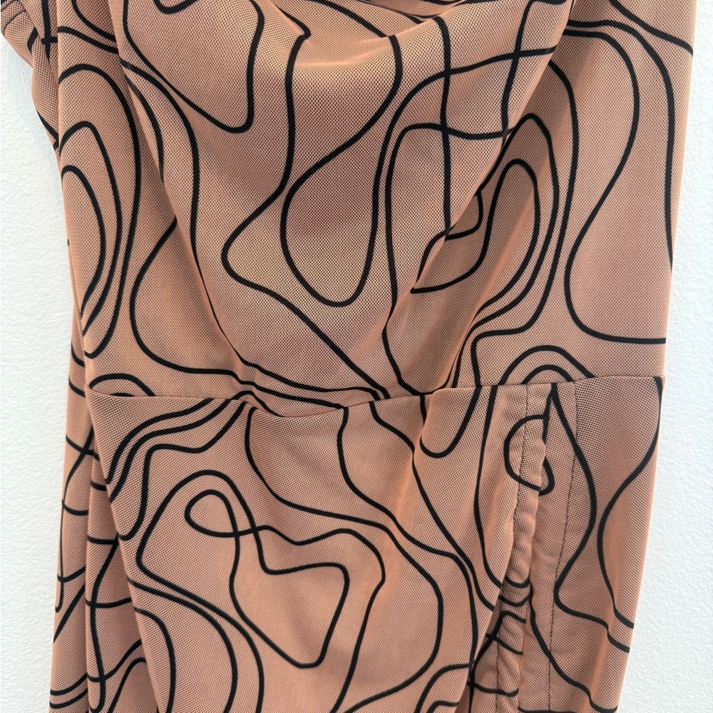 Abstract Patterned Slip Dress - Picture 3 of 3